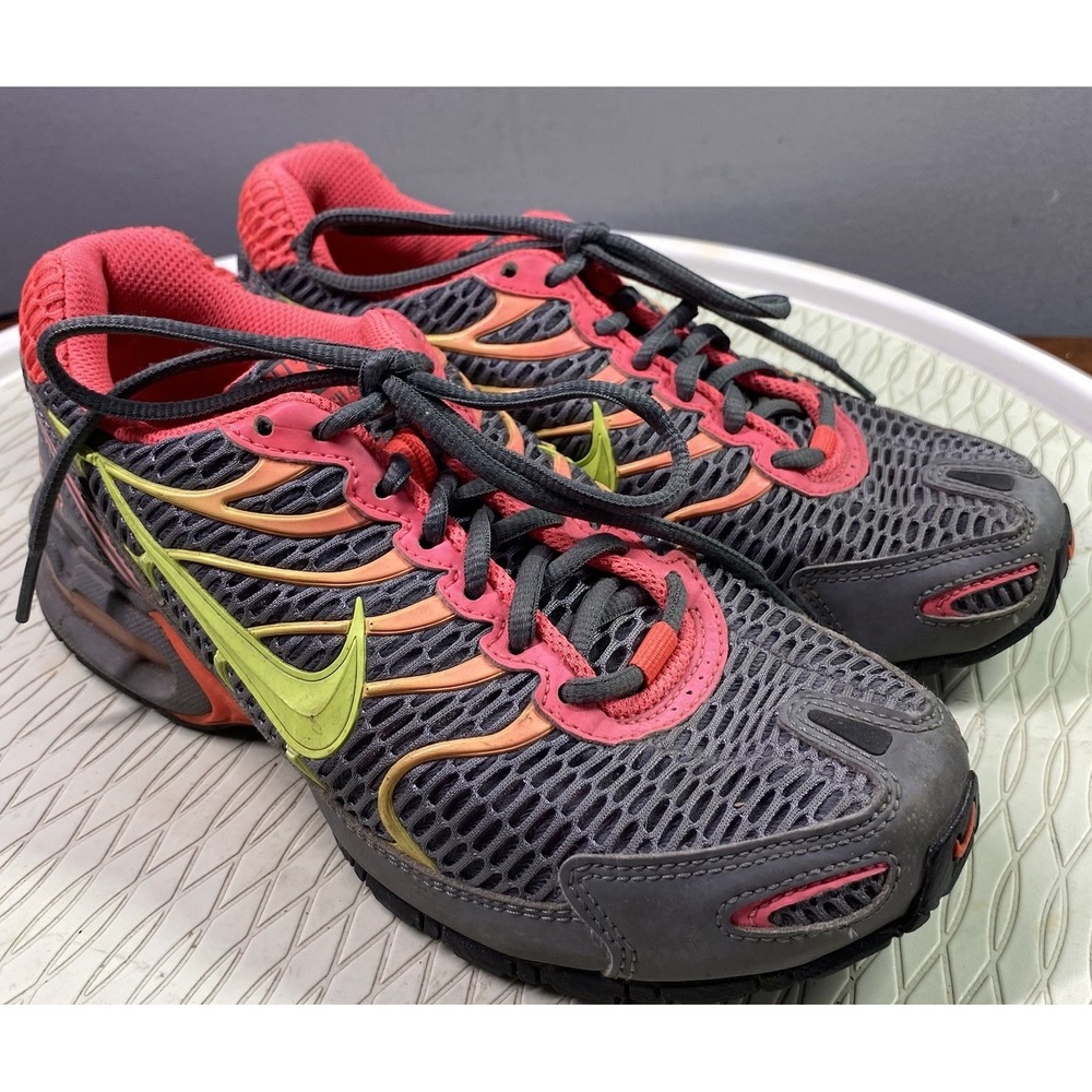 Nike Air Max Torch 4 Women's‎ Running Shoes Gray/Pink/Yellow Sneakers Sz. 5.5
